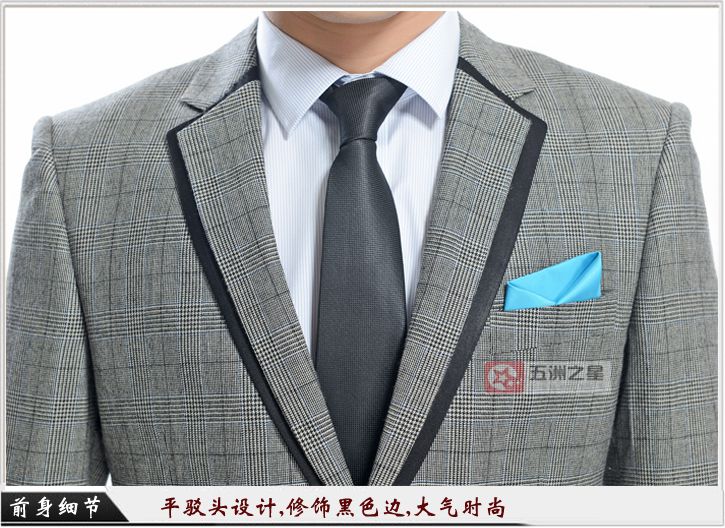 男士职业装定制细节图