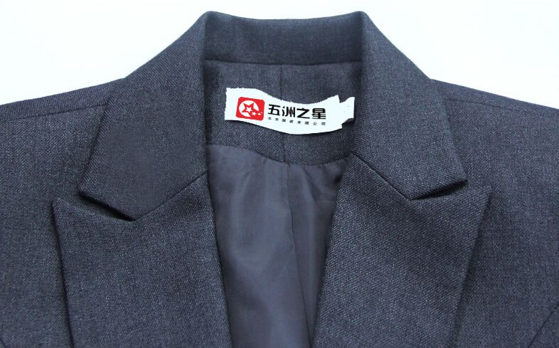 新款女士职业装套装定制衣领细节图