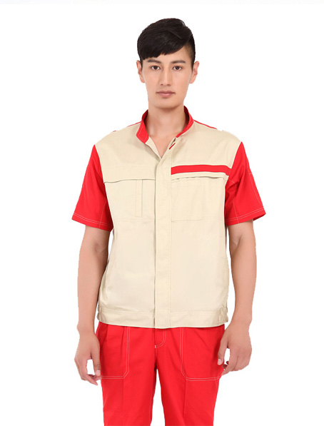 夏季工作服定做款式图