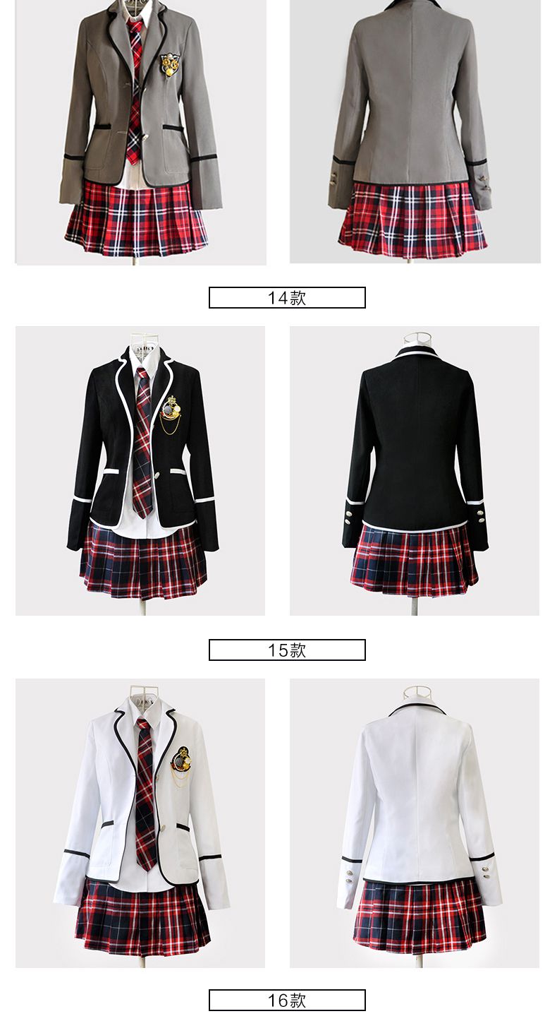 中小学学校校服定做款式图