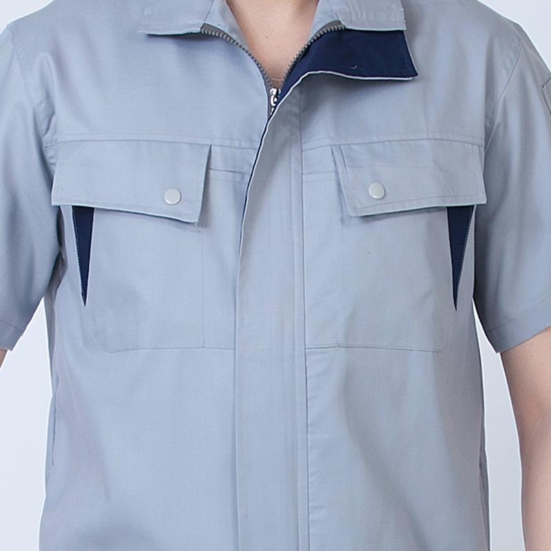 夏季短袖工作服细节展示