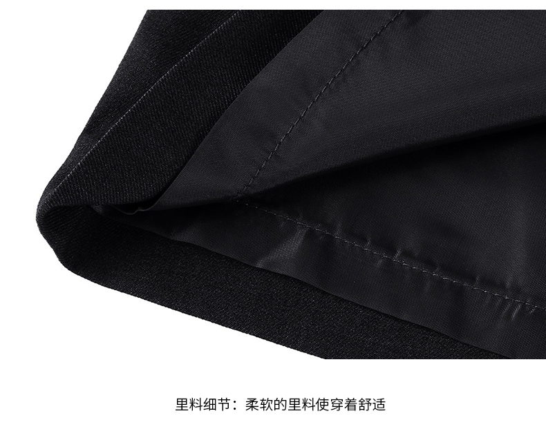 女士行政黑色职业装套装里料细节图展示