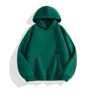 太空棉卫衣工服定制绿色连帽款